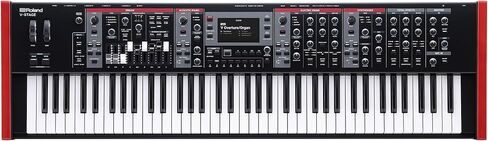 Roland V-Stage 88 Performance لوحة مفاتيح الأداء مع حامل قابل للتعديل ، ومقعد ، ودواسة الحفاظ ، وغطاء الغبار ، والفيديو التعليمي أوستن بازار ، وقماش تلميع in Saudi Arabia