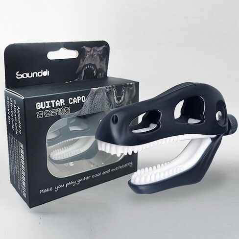 Creative Tyrannosaurus Skull Guitar Capo, Skull Capo for Acoustic and Electric Guitar, Dinosaur Skeleton Head Capo for Ukulele Banjo Mandolin Bass and Classical Guitar in Saudi Arabia