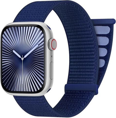 Amsky Sport Nylon Loop Band متوافق مع نطاقات Apple Watch 38mm 40mm 41mm 42mm 44mm 45mm 46mm 49mm نساء الرجال ، وأشرطة قابلة للتعديل الوردي الساخن لسلسلة فرقة Iwatch 10 SE 9 8 7 6 5 4 3 2 Ultra in Kuwait
