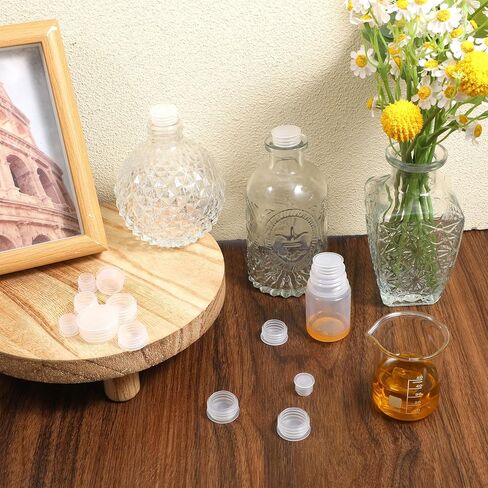 60 PCS Salt and Pepper Shaker Stoppers Plugs ، 6 Salive Salt Salt Shaker Plug Place ، قبعات نهاية مستديرة قابلة لإعادة الاستخدام للأسفل (11/13/15/17/19/24 مم) in Kuwait