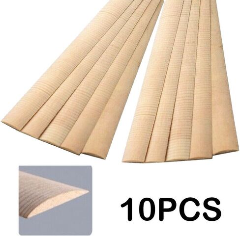 10pcs الغيتار القيثارة الشريط شجرة الأخشاب الخلفية الظهر تعزيز مفصل luthier قوس 18.5 "(470 مم) in Saudi Arabia