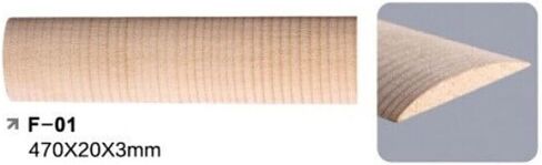 10pcs الغيتار القيثارة الشريط شجرة الأخشاب الخلفية الظهر تعزيز مفصل luthier قوس 18.5 "(470 مم) in Saudi Arabia