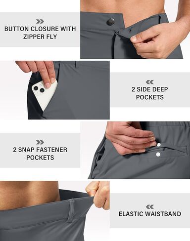 Men's Golf Joggers Pants Slim Fit Stretch Sweatpants Work Dress Casual Running Pants for Men with 5 Pockets in Kuwait