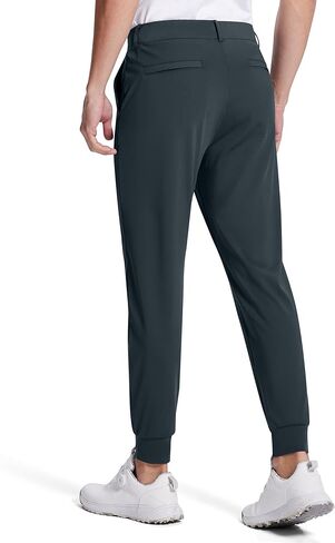 رجال الجولف للرجال سراويل سراويل رفيعة فلادة سروال سروال العمل فستان غير رسمي الجري للرجال مع 5 جيوب in Kuwait