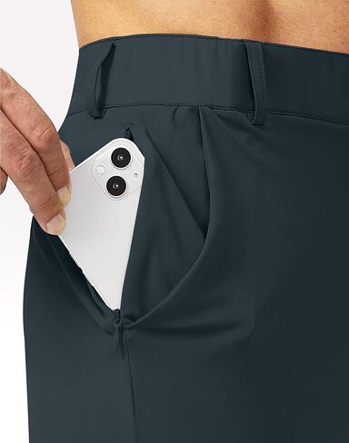 رجال الجولف للرجال سراويل سراويل رفيعة فلادة سروال سروال العمل فستان غير رسمي الجري للرجال مع 5 جيوب in Kuwait