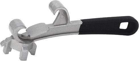Bucket Opener Pail Opener Opener Lid Remover Tool Aluminum Alloy Multipurpose Can Opener Wrench for Industrial Home Use 2PCS (Silver + Black Anti Slip Cover) in Saudi Arabia