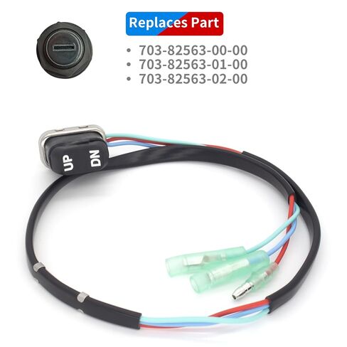 703 82563 Boat Trim & Tilt Switch Assembly for Yamaha 150-250 HP Outboard Engines & 9.9-250 HP International Motors Control Box Replaces 703-82563-01 703-82563-02 in Kuwait