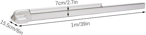 LOYALHEARTDY Door Push Bar Exit Panic Device, 30“-36" Heavy Duty Door Push Bar Stainless Steel Panic Bar Exit Device Commercial Emergency Exit Bar in Saudi Arabia