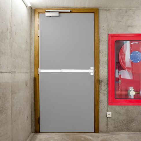 LOYALHEARTDY Door Push Bar Exit Panic Device, 30“-36" Heavy Duty Door Push Bar Stainless Steel Panic Bar Exit Device Commercial Emergency Exit Bar in Saudi Arabia