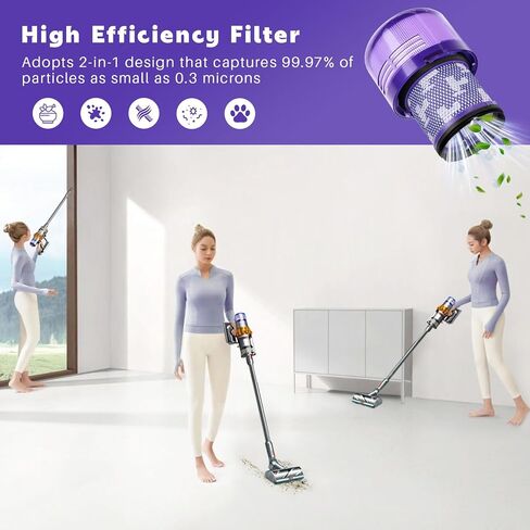 3 Pack V15 Vacuum Filters Replacement for Dyson-V15 Detect, V15 Detect Absolute, V15 Submarine, Dyson-V11 Animal Filter, Dyson-V11 Filter, Dyson-V15 Detect Filter, Part 970013-02 in Saudi Arabia