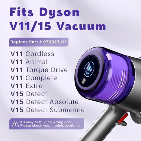 3 Pack V15 Vacuum Filters Replacement for Dyson-V15 Detect, V15 Detect Absolute, V15 Submarine, Dyson-V11 Animal Filter, Dyson-V11 Filter, Dyson-V15 Detect Filter, Part 970013-02 in Saudi Arabia