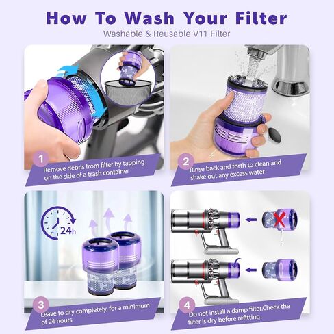 3 Pack V15 Vacuum Filters Replacement for Dyson-V15 Detect, V15 Detect Absolute, V15 Submarine, Dyson-V11 Animal Filter, Dyson-V11 Filter, Dyson-V15 Detect Filter, Part 970013-02 in Saudi Arabia