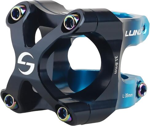 31.8 ملم جذع للدراجة ، ساق MTB قصير 35 مم ، سبيكة الألومنيوم 6061-T6 CNC مع الانتهاء من الأنسان المزدوج النابض بالحياة ، مضاد للتآكل ، دراجات الجبل/الطريق/BMX (التيتانيوم الأسود) in Kuwait