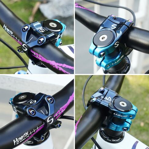 31.8 ملم جذع للدراجة ، ساق MTB قصير 35 مم ، سبيكة الألومنيوم 6061-T6 CNC مع الانتهاء من الأنسان المزدوج النابض بالحياة ، مضاد للتآكل ، دراجات الجبل/الطريق/BMX (التيتانيوم الأسود) in Kuwait