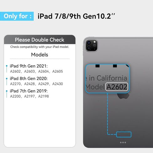 حالة لوحة المفاتيح اللاسلكية لـ iPad Pro12.9-in (1-4 Gen) و iPad Air 13-In. (M3/M2) ، 360 ° Dotting Folio Folio Case w/touchpad ، مفاتيح الإضاءة الخلفية ، حامل قلم رصاص ، لوحة مفاتيح على طراز الكمبيوتر المحمول ، أبيض in Kuwait