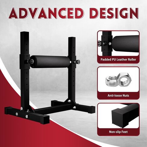 Bulgarian Split Squat Stand, Single Leg Squat Roller, One Leg Squat Stand, Stand-Alone Machine Leg Curl for Lower Body training in Saudi Arabia