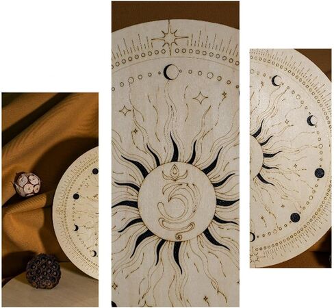 12 Inch Wooden Ocean Drum Rain Disk, Sound Healing Wave Drum, Hand Disc Drum, with Portable Storage Bag, Gift for Meditation, Pleasant Sound Release Pressure in Saudi Arabia