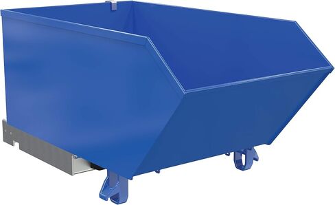 Vestil H-33-LD Steel Light Duty Low Profile Dumping Hopper 1/3 Cubic Yard 2000 LB. السعة الأزرق in Saudi Arabia