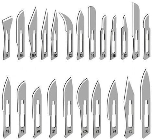 120 شفرات مقبض معقمة يمكن التخلص منها#10#11#15#20#21#22 + 1 مقبض Scalpel#3 Free + 1 مقبض Scalpel#4 أدوات مجانية (Cynamed) in Saudi Arabia