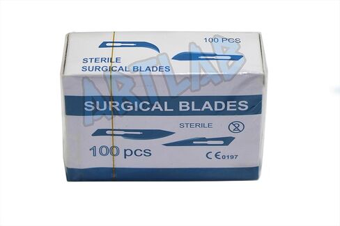 100 Scalpel Blades #23 Pack + Scalpel Handle #4 Suitable for Dermaplaning (Cynamed) in Saudi Arabia