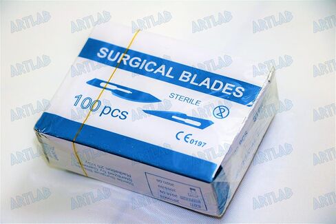 100 Scalpel Blades #23 Pack + Scalpel Handle #4 Suitable for Dermaplaning (Cynamed) in Saudi Arabia