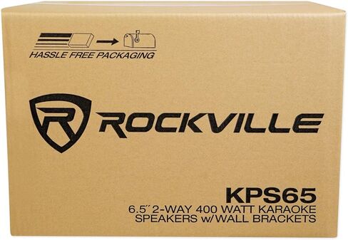Rockville (2) KPS65 6.5 "2-Way 400 Watt Karaoke/Pro Speakers+حوامل قابلة للتعديل in Saudi Arabia