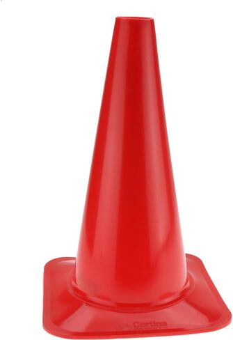 White Sport Cone: 18" High, 12" Square Base, 2.5 lb Weight in Kuwait