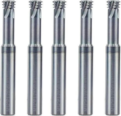 خيط القطع M1.0-M12 Metric Thread End Mill 3 Flute 60d Tungsten Carbide Bit لقطع الألمنيوم المعدني (M5.0x0.8xd6x50) in Saudi Arabia