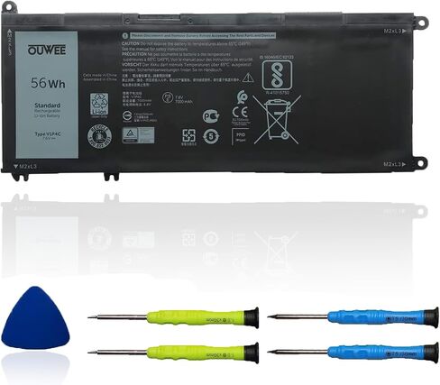 C903V Laptop Battery Compatible with Dell Precision 7550 7560 7750 7760 Series Notebook PKWVM 0CR72X CR72X 068N03 0447VR 11.4V 68Wh 5667mAh in Saudi Arabia