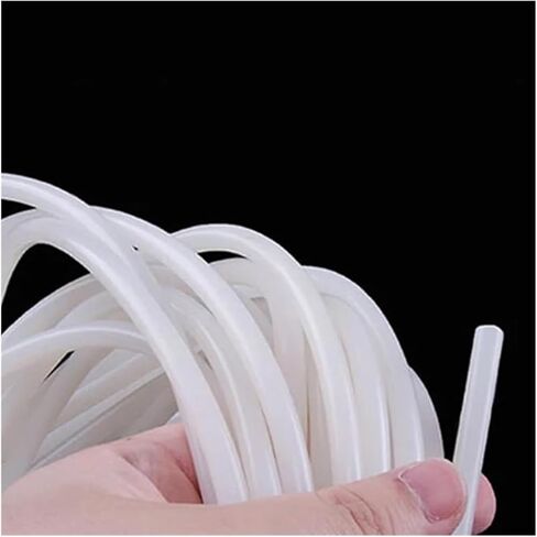 Rubber Solid Seal Strip 1/2M White Round Solid Silicone Cord Rubber Rod Bar Silicone Gasket Trim Seal Strips O Ring High Temperature Waterproof 1-25mm(25mm (1Meter))(10mm (1Meter)) in Saudi Arabia