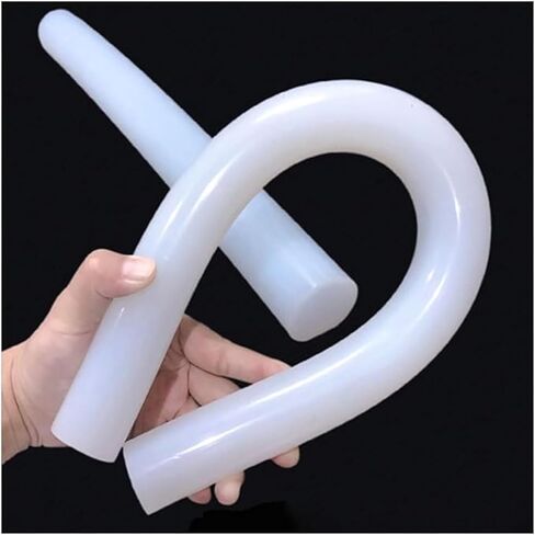 Rubber Solid Seal Strip 1/2M White Round Solid Silicone Cord Rubber Rod Bar Silicone Gasket Trim Seal Strips O Ring High Temperature Waterproof 1-25mm(25mm (1Meter))(10mm (1Meter)) in Saudi Arabia