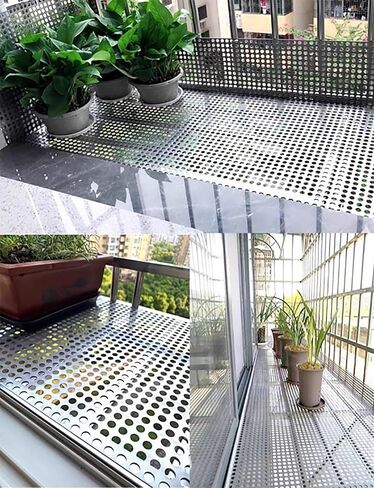 Mild Steel Perforated Sheet Metal Round Panels Hole Metal Mesh Sheet Plate Stainless Steel Mesh Screen(57cm x 200cm) in Kuwait