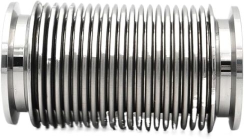 Bellows High Vacuum Corrugated Flexible Pipe Fitting KF16/25/40/50 Length 100-1000mm 304 Stainless Steel Helium Leak De(KF40,250mm) in Saudi Arabia