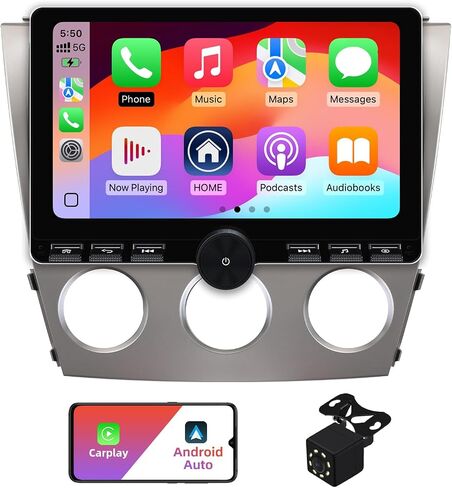 (دليل A/C) 2+32G Android 13 Double Din Car Stereo لتويوتا كامري 2006-2011 مع 10.1 بوصة من الشاشة التي تعمل باللمس المدمج في الكاميرا اللاسلكية/Android Auto/GPS/Bluetooth/FM/Aux-in/SWC/كاميرا احتياطية/نسخ احتياطي in Saudi Arabia