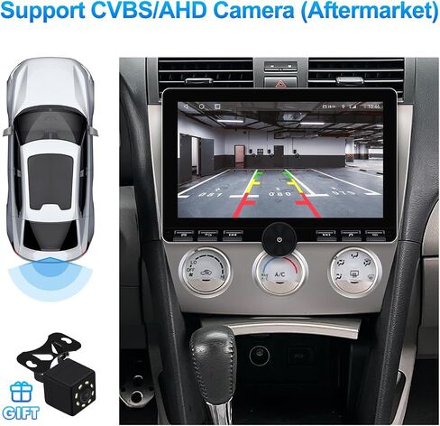 (دليل A/C) 2+32G Android 13 Double Din Car Stereo لتويوتا كامري 2006-2011 مع 10.1 بوصة من الشاشة التي تعمل باللمس المدمج في الكاميرا اللاسلكية/Android Auto/GPS/Bluetooth/FM/Aux-in/SWC/كاميرا احتياطية/نسخ احتياطي in Saudi Arabia