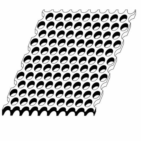 0.06" Thick x 0.125" Hole x 0.1875" Stagger Carbon Steel Perforated Sheet A36 Round Hole, Mfr: 13516_12_12-A in Saudi Arabia