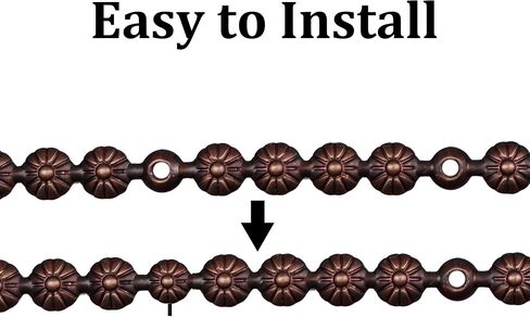10pcs 1 متر من التنجيد شرائح ، شرائط الأظافر الزخرفية تقليم للأريكة ، اللوح الأمامي ، أثاث الكرسي مع مسار واحد (زهرة بنية حمراء d11mm) in Kuwait