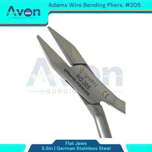 #205 Adams Wire Bending Pliers with Flat Smooth Jaws, 5.5", Ortho Wire Adjusting Tool, Clasp Forming, Dental Pliers - German Stainless Steel (1pc) in Saudi Arabia