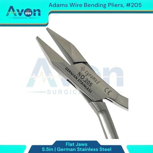 #205 Adams Wire Bending Pliers with Flat Smooth Jaws, 5.5", Ortho Wire Adjusting Tool, Clasp Forming, Dental Pliers - German Stainless Steel (1pc) in Saudi Arabia