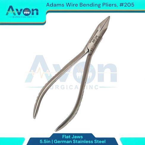 #205 Adams Wire Bending Pliers with Flat Smooth Jaws, 5.5", Ortho Wire Adjusting Tool, Clasp Forming, Dental Pliers - German Stainless Steel (1pc) in Saudi Arabia