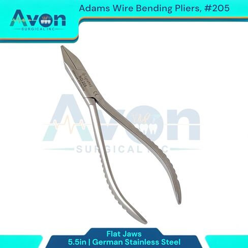 #205 Adams Wire Bending Pliers with Flat Smooth Jaws, 5.5", Ortho Wire Adjusting Tool, Clasp Forming, Dental Pliers - German Stainless Steel (1pc) in Saudi Arabia