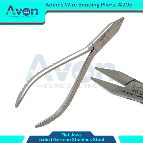 #205 Adams Wire Bending Pliers with Flat Smooth Jaws, 5.5", Ortho Wire Adjusting Tool, Clasp Forming, Dental Pliers - German Stainless Steel (1pc) in Saudi Arabia
