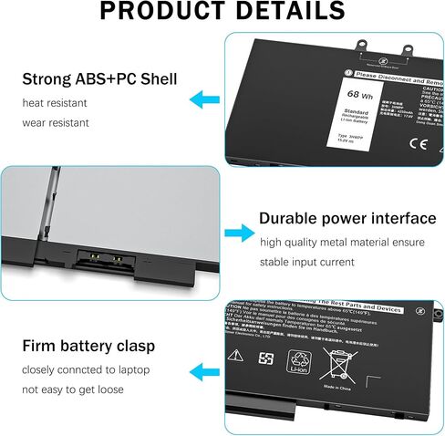 PI06 PI09 P106 P109 Laptop Battery Replacement for HP 710416-001 710417-001 HSTNN-LB40 HSTNN-UB4N HSTNN-YB40, for HP Envy, Pavilion 14-E000 15-E000 15t-e000 15z-e000 17-E000 17-E100 17Z-E100 in Kuwait