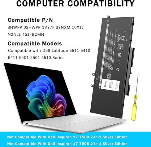 PI06 PI09 P106 P109 Laptop Battery Replacement for HP 710416-001 710417-001 HSTNN-LB40 HSTNN-UB4N HSTNN-YB40, for HP Envy, Pavilion 14-E000 15-E000 15t-e000 15z-e000 17-E000 17-E100 17Z-E100 in Kuwait