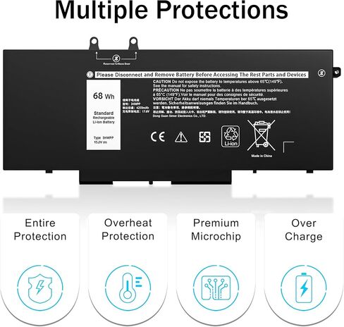 PI06 PI09 P106 P109 Laptop Battery Replacement for HP 710416-001 710417-001 HSTNN-LB40 HSTNN-UB4N HSTNN-YB40, for HP Envy, Pavilion 14-E000 15-E000 15t-e000 15z-e000 17-E000 17-E100 17Z-E100 in Kuwait