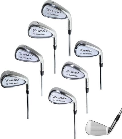 Men's Tour TCI Irons Set 4-9 Irons + Pitching Wedge + Bonus Sand Wedge, Stainless Steel: Senior, Regular or Stiff Flex Cadet, Regular or Tall Length; Right Hand in Saudi Arabia