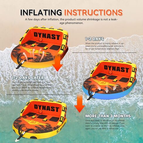 أنابيب XGEEK القابلة للقطار للركوب ، وسلبيات رياضية مائية من 1 إلى 4 شخص لسحبها ، وغطاء قارب أمامي وخلفي ، أنابيب قارب قابلة للخدمة ، مع غطاء نايلون أقوى 840D in Kuwait