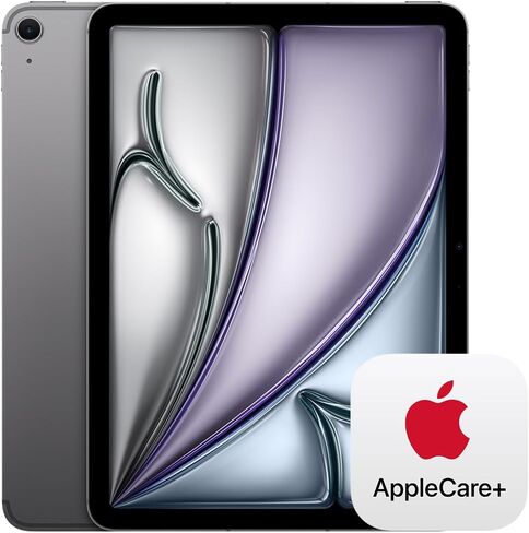 Apple iPad Air 11 بوصة مع شريحة M3 مصممة لذكاء Apple ، شاشة شبكية العين السائلة ، 512 جيجابايت ، كاميرا أمامية/خلفية 12 ميجابكسل ، Wi-Fi 6e + 5g الخلوية ، معرف اللمس-أرجواني مع AppleCare + (2 سنة) in Saudi Arabia
