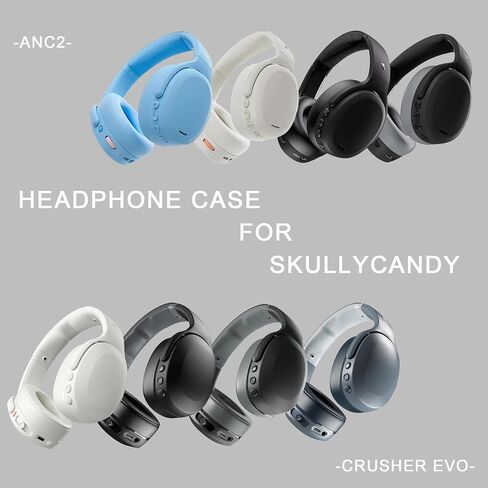 Headphone Storage Case for Skullcandy Crusher Evo ANC 2, Hard EVA Portable Carrying Case for Wireless Headphone with Pocket for Cable in Saudi Arabia
