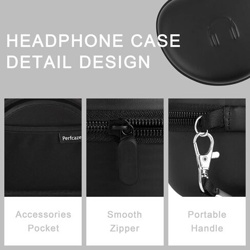Headphone Storage Case for Skullcandy Crusher Evo ANC 2, Hard EVA Portable Carrying Case for Wireless Headphone with Pocket for Cable in Saudi Arabia